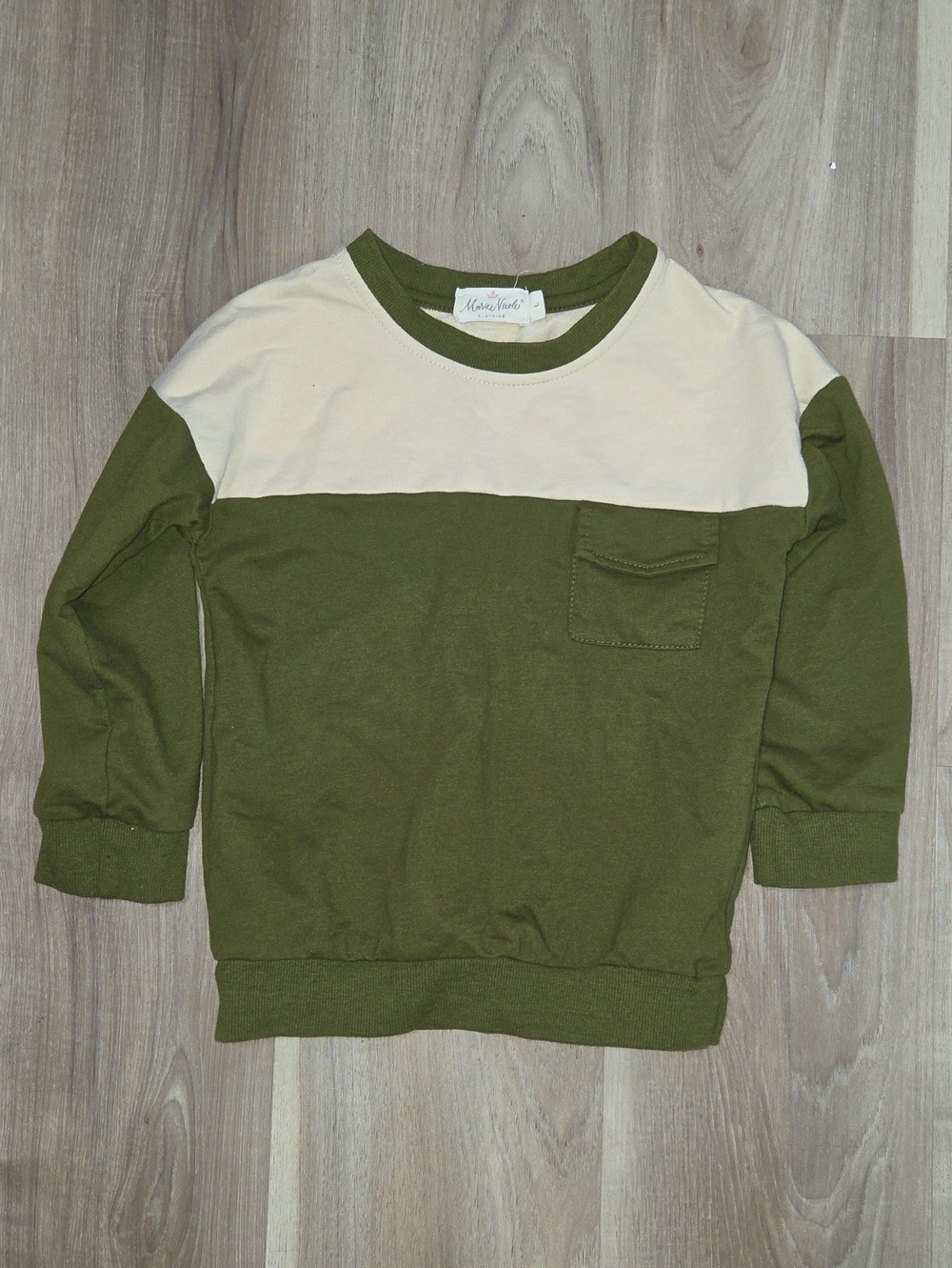 •Marie Nicole Clothing• Little Boys Green Colorblock Sweater